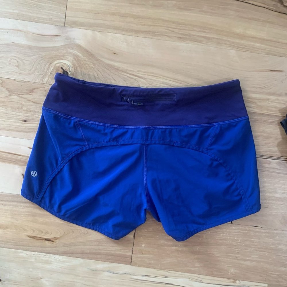 Lululemon Speed Up Short Blue Size 6